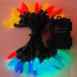 C6-battery christmas light outdoor-2M-20Lights-Color